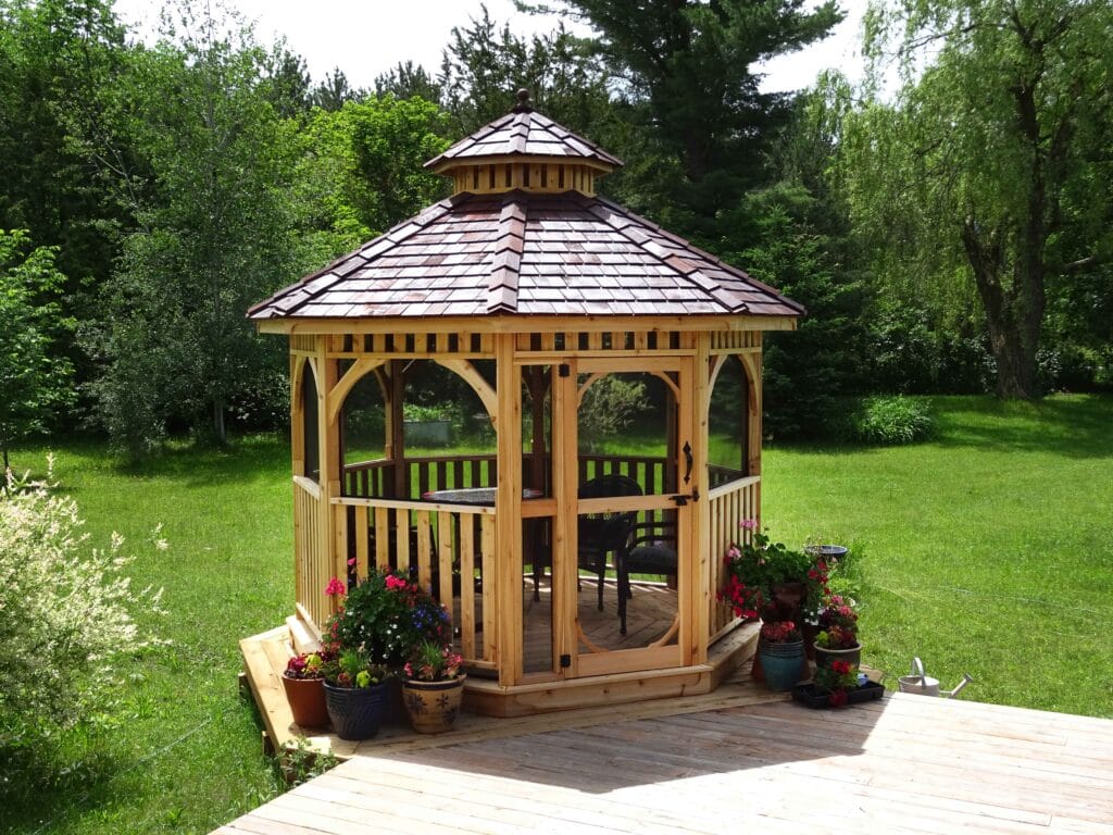 Backyard Gazebo Screen Kit for 10' Octagon Gazebo - Outdoor Living Today