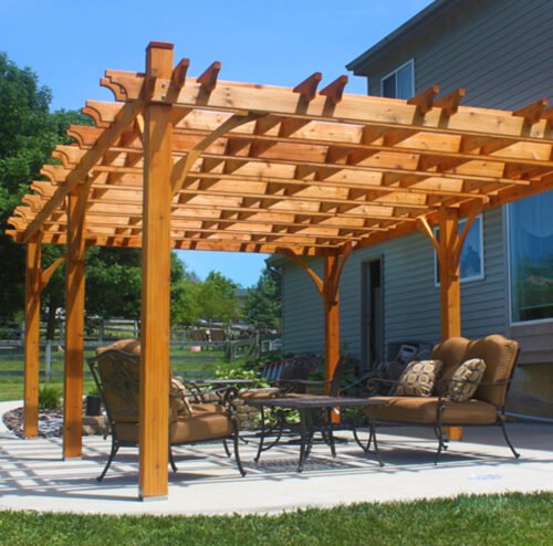 Premium Cedar Pergola Kit 12x20 - Outdoor Living Today