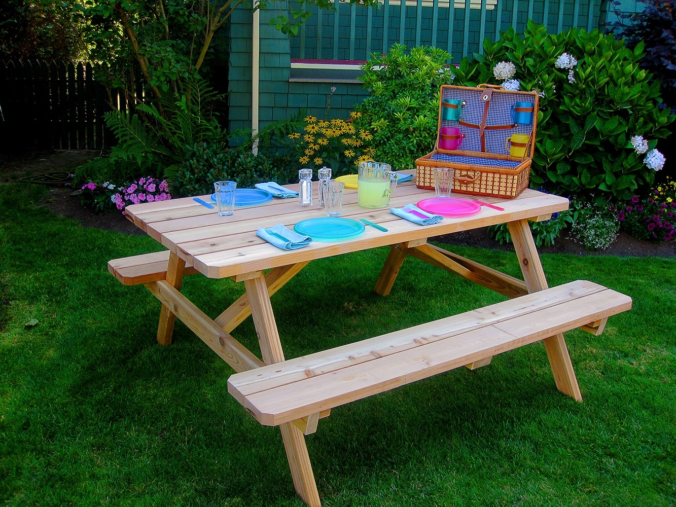 Picnic Table Kit | Cedar Wood - Outdoor Living Today