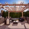 Covered Pergola - with Retractable Canopy 12 x 12