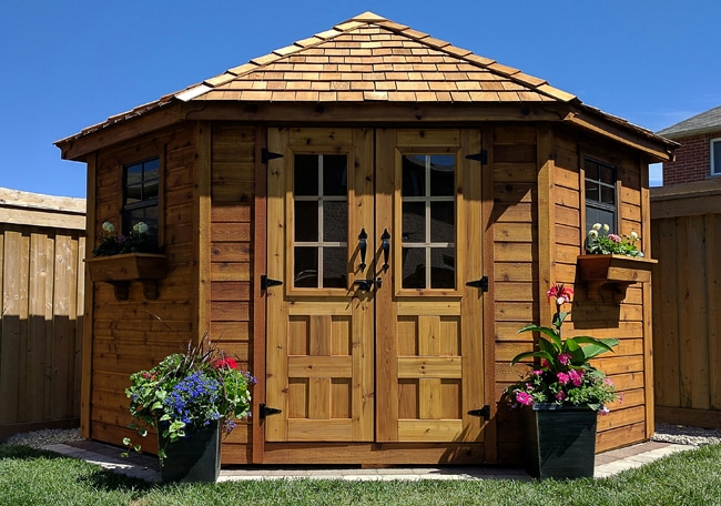 5 Sided Shed 9x9 Garden, Outdoor Living Today Sheds