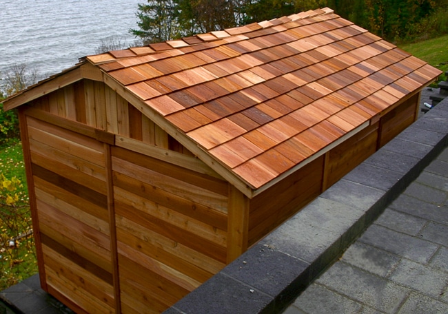 Cedar Shed Kit Roof