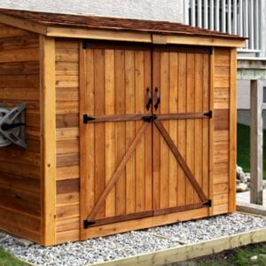 Lean to shed