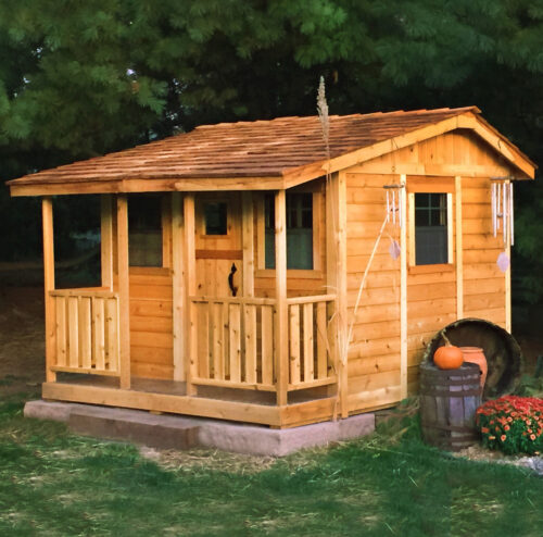 Playhouse Kits for Kids | 7x9 Cozy Cabin - Outdoor Living Today