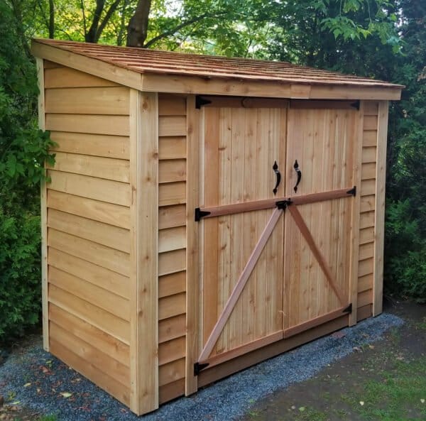 Lean to Shed 8x4 - Double Doors - Outdoor Living Today