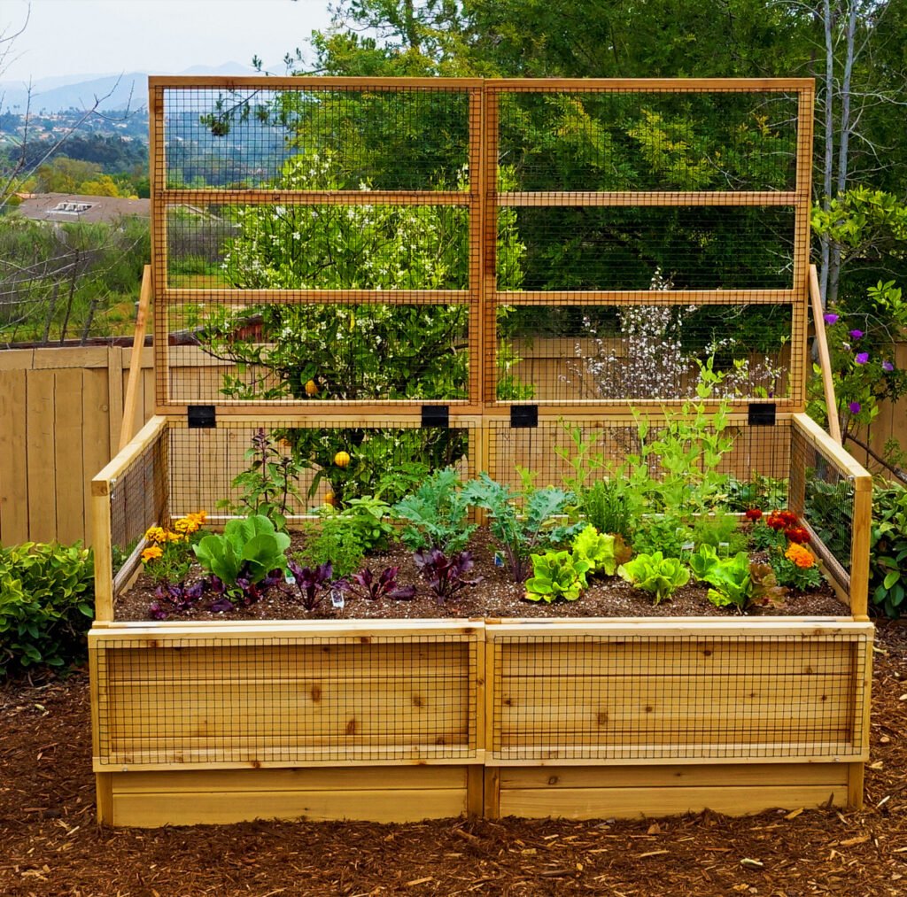 6x3 Raised Garden Bed With Trellis