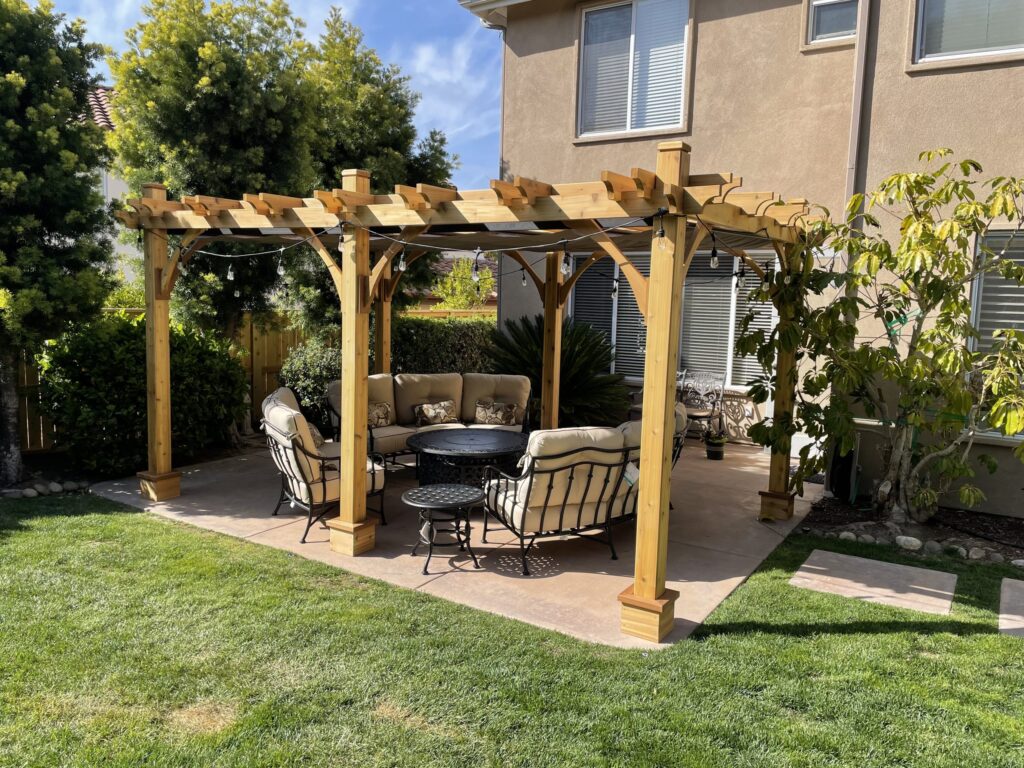 B. Baker 10x16 Cedar Pergola Kit 1 scaled 1